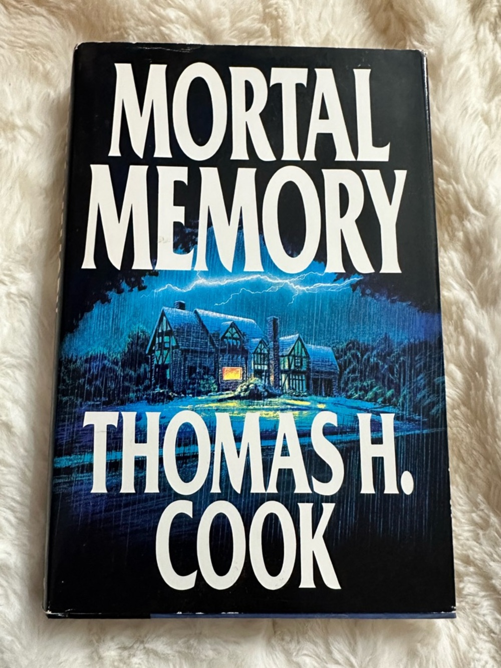 Mortal Memory by‎ Thomas H. Cook - Dark Blue & Black Hardcover